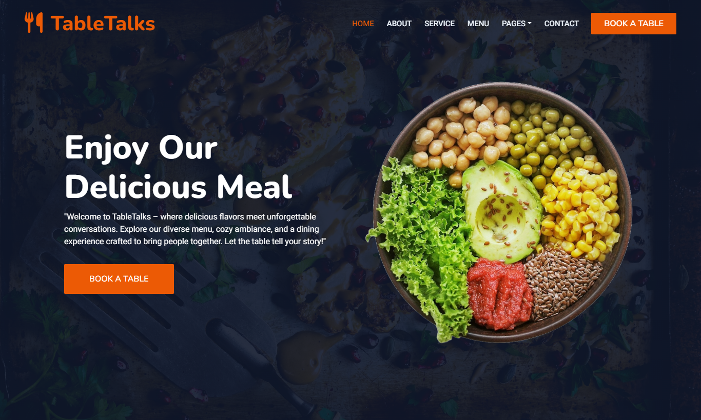 TableTalks — Redefining Dining Online